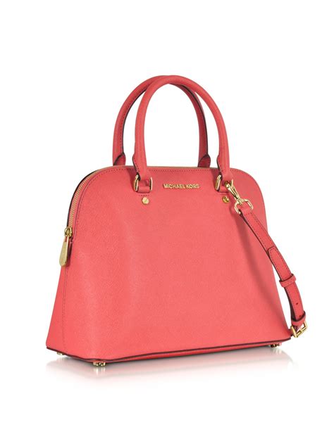 michael kors saffiano dome satchel|saffiano leather satchel.